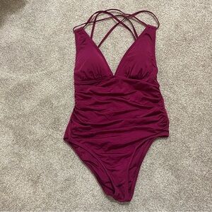 J.Crew One-Piece Swimsuit, size 8, fresh raspberry